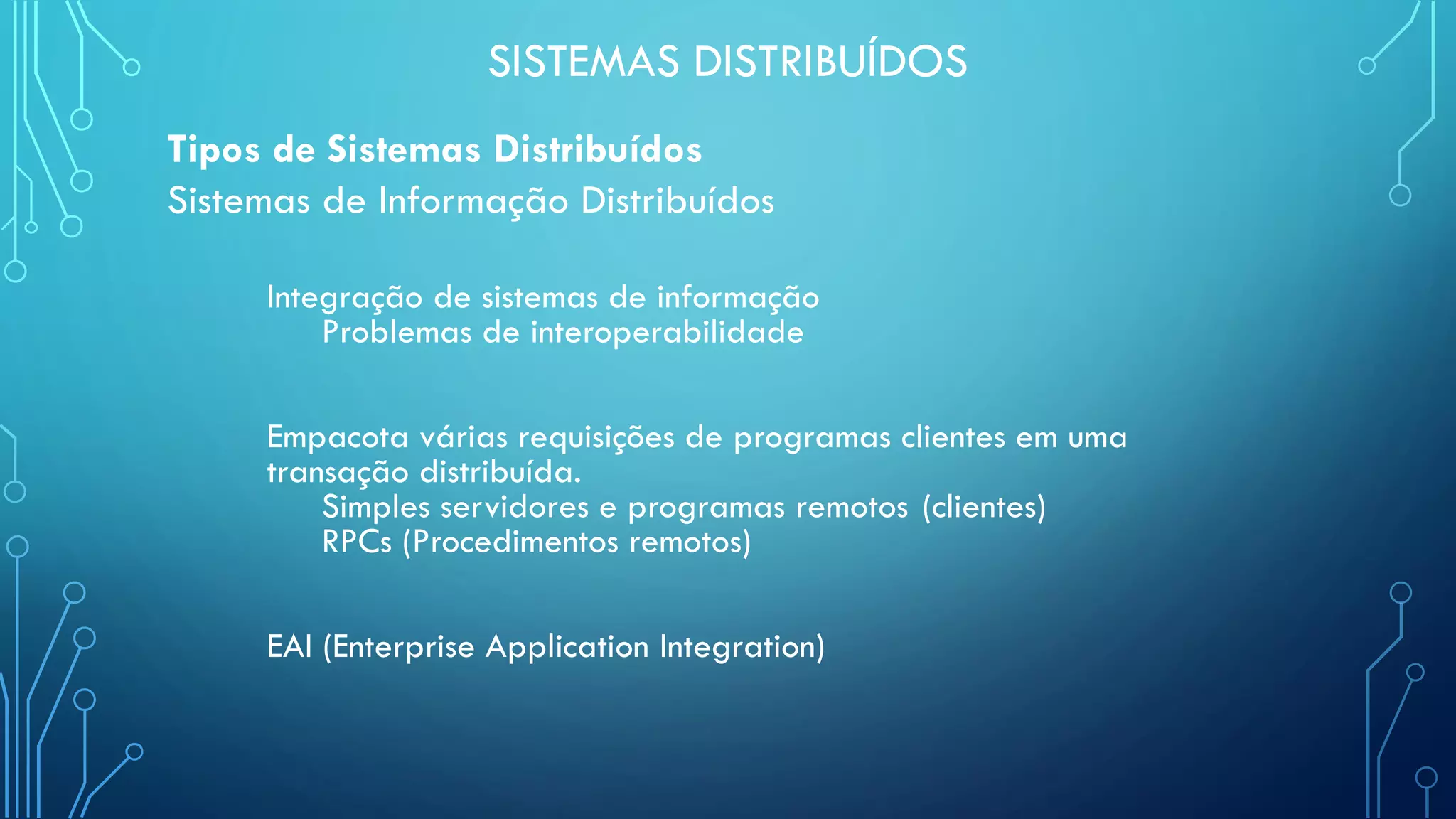 Sistemas Distribuídos - Aula 1