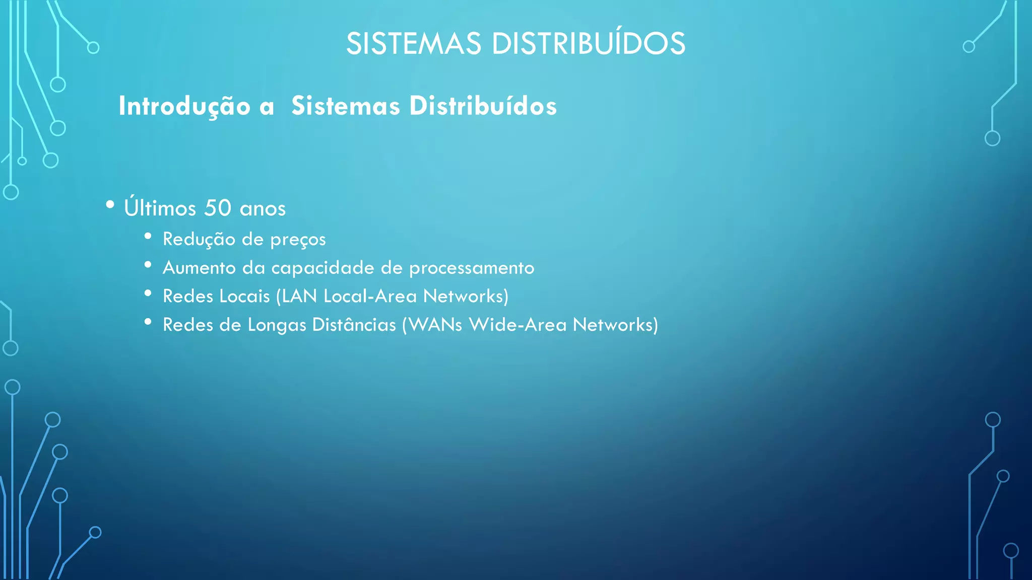 Sistemas Distribuídos - Aula 1