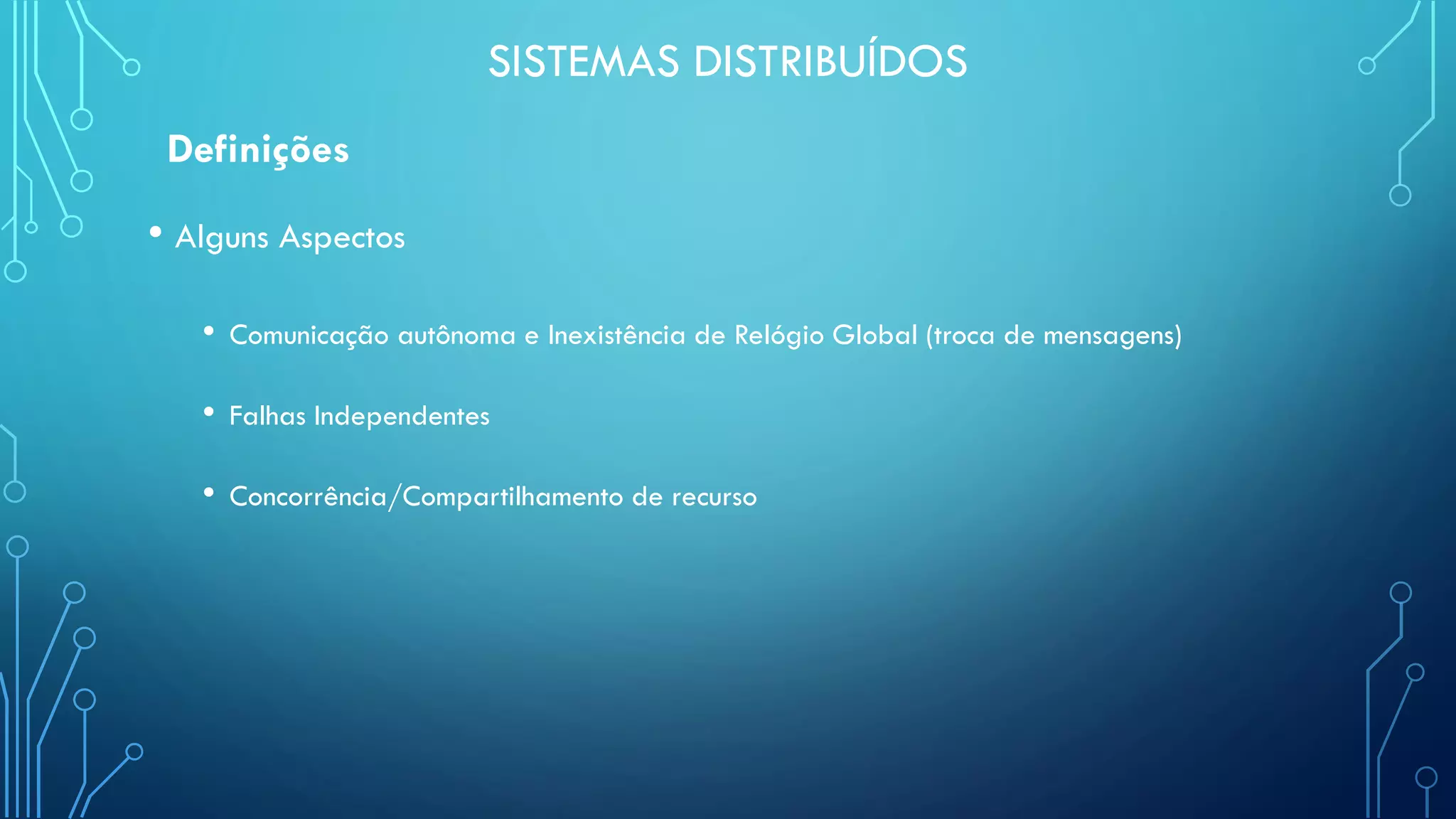 Sistemas Distribuídos - Aula 1