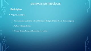Sistemas Distribuídos - Aula 1