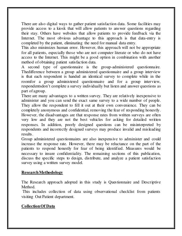 patient satisfaction in hospital opd Opd : rajiv gandhi super specialty hospital, tahirpur is a tertiary care referral centre located in the north it adds to the preoperative patient satisfaction. patient satisfaction in hospital opd Opd : rajiv gandhi super specialty hospital, tahirpur is a tertiary care referral centre located in the north it adds to the preoperative patient satisfaction.