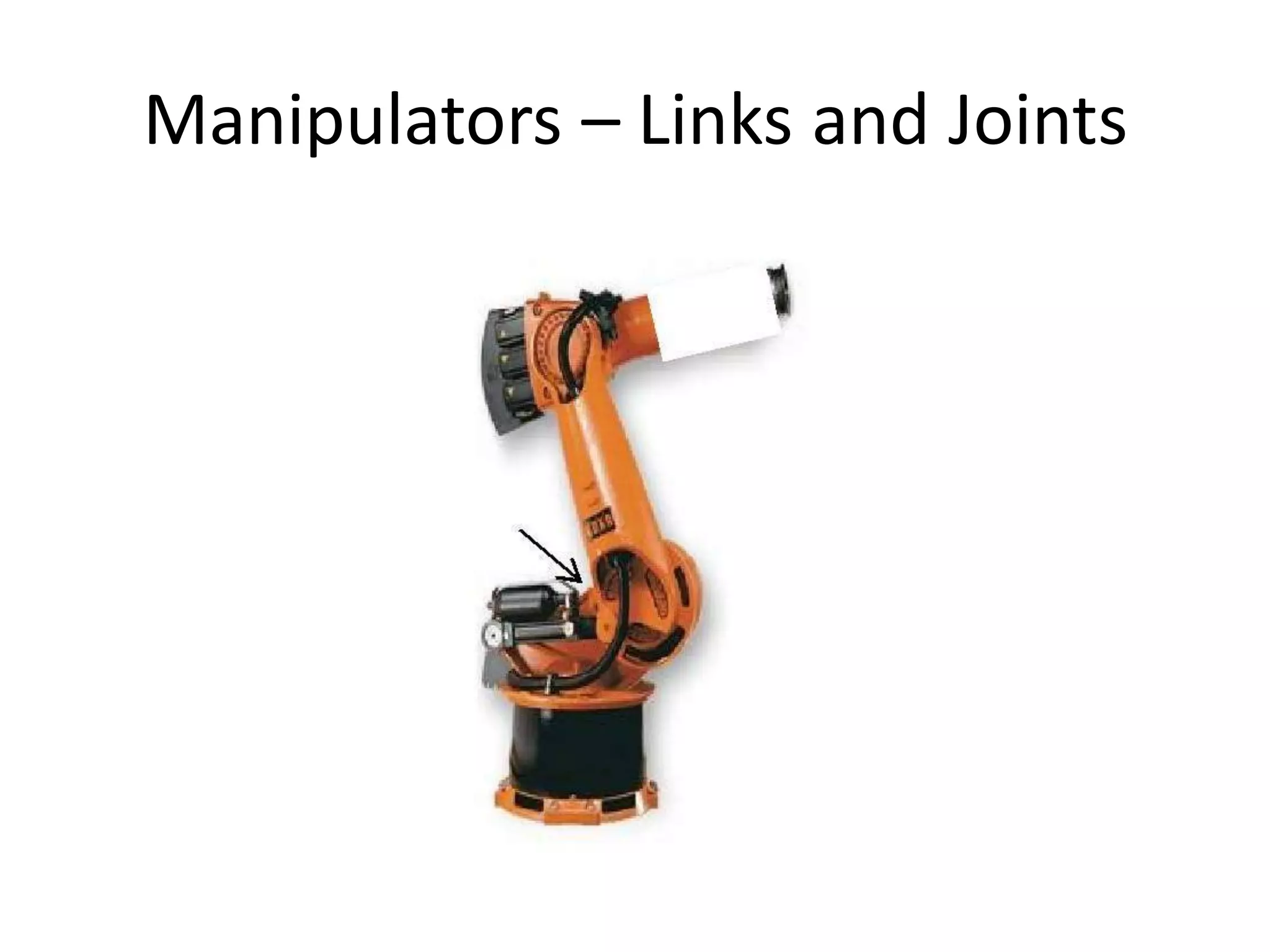 Manipulators – Links and Joints
 