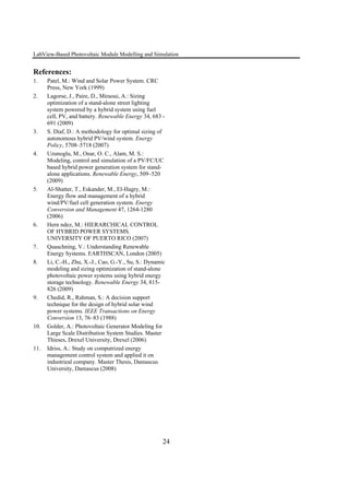 LabView-Based Photovoltaic Module Modelling and Simulation | PDF