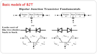 Basic models of BJT
 
