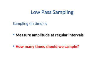 Pass Sampling Digital communication PowerPoint ECE students | PPT