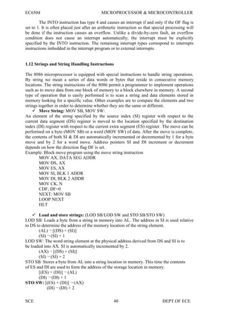 Ec6504 microprocessor and microcontroller | PDF