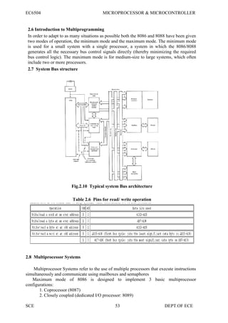 Ec6504 microprocessor and microcontroller | PDF