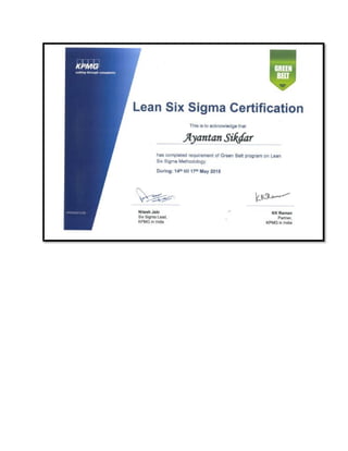 Certified Six Sigma Green Belt_KPMG_Ayantan Sikdar