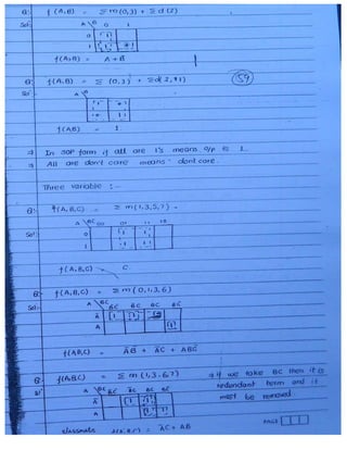 Digital Electronics Handwriting Notes.pdf digital electronics made easy hand written notes Gate ECE | PDF