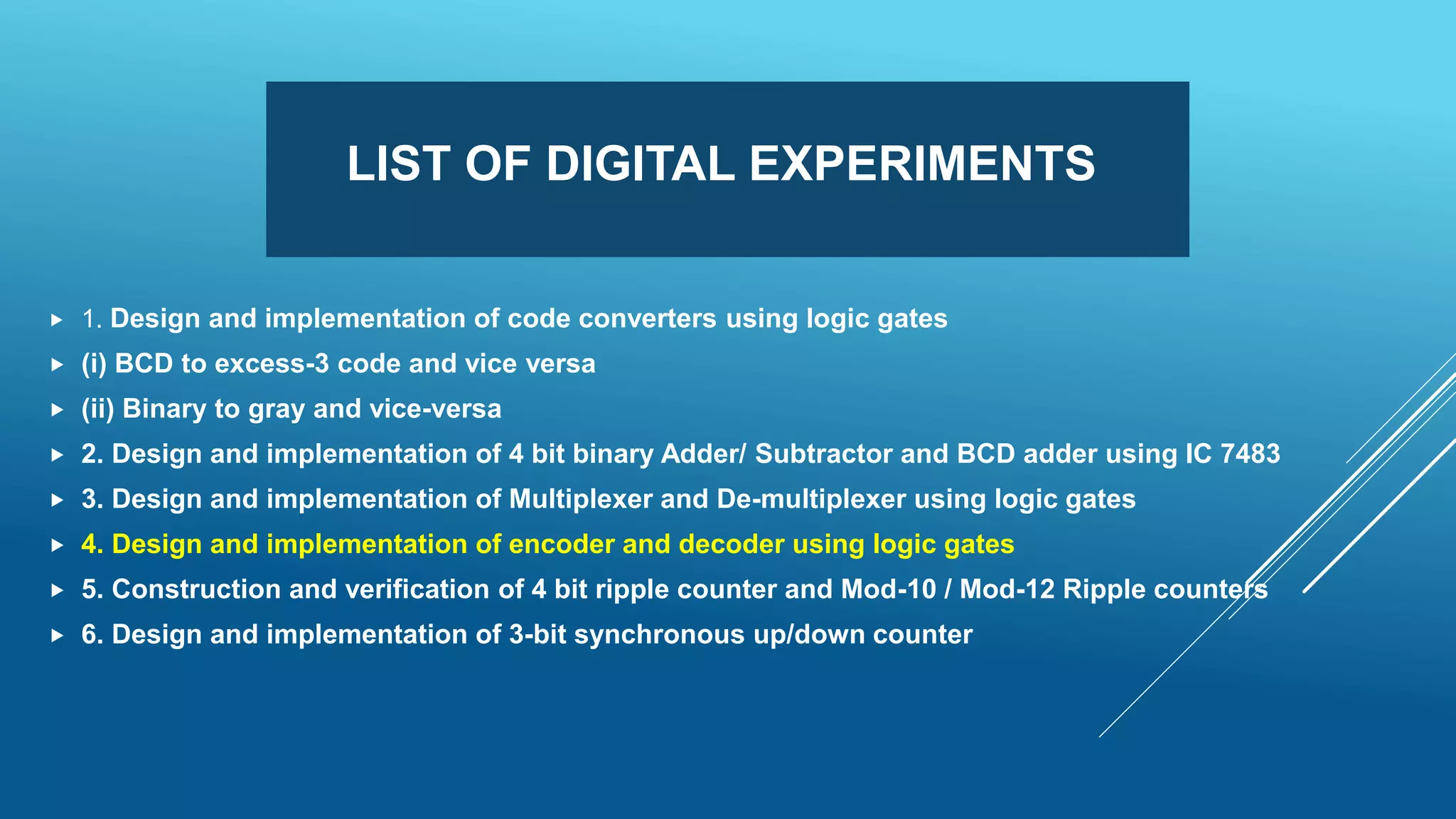 Ec8361 ANALOG AND DIGITAL LABORATORY | PPTX