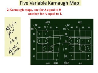 2 Karnaugh maps, one for A equal to 0
another for A equal to 1.
 