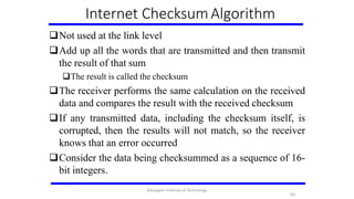 Internet Checksum Computing EC8551 COMMUNICATION NETWORKS | PPTX