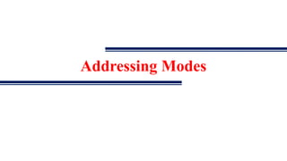 Addressing Modes
 