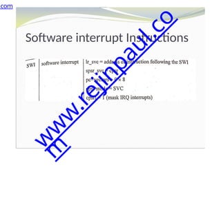 Software interrupt Instructions
.com
w
w
w
.
r
e
j
i
n
p
a
u
l
.
c
o
m
 