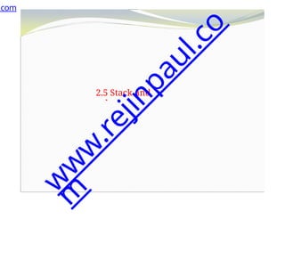 2.5 Stack and
subroutine
.com
w
w
w
.
r
e
j
i
n
p
a
u
l
.
c
o
m
 