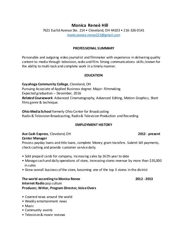 check cashing resume