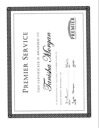 Premier Property Certificate1