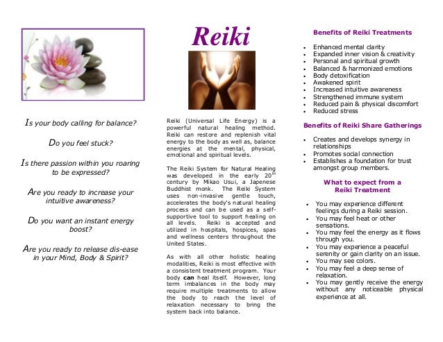 Reiki brochure 2014