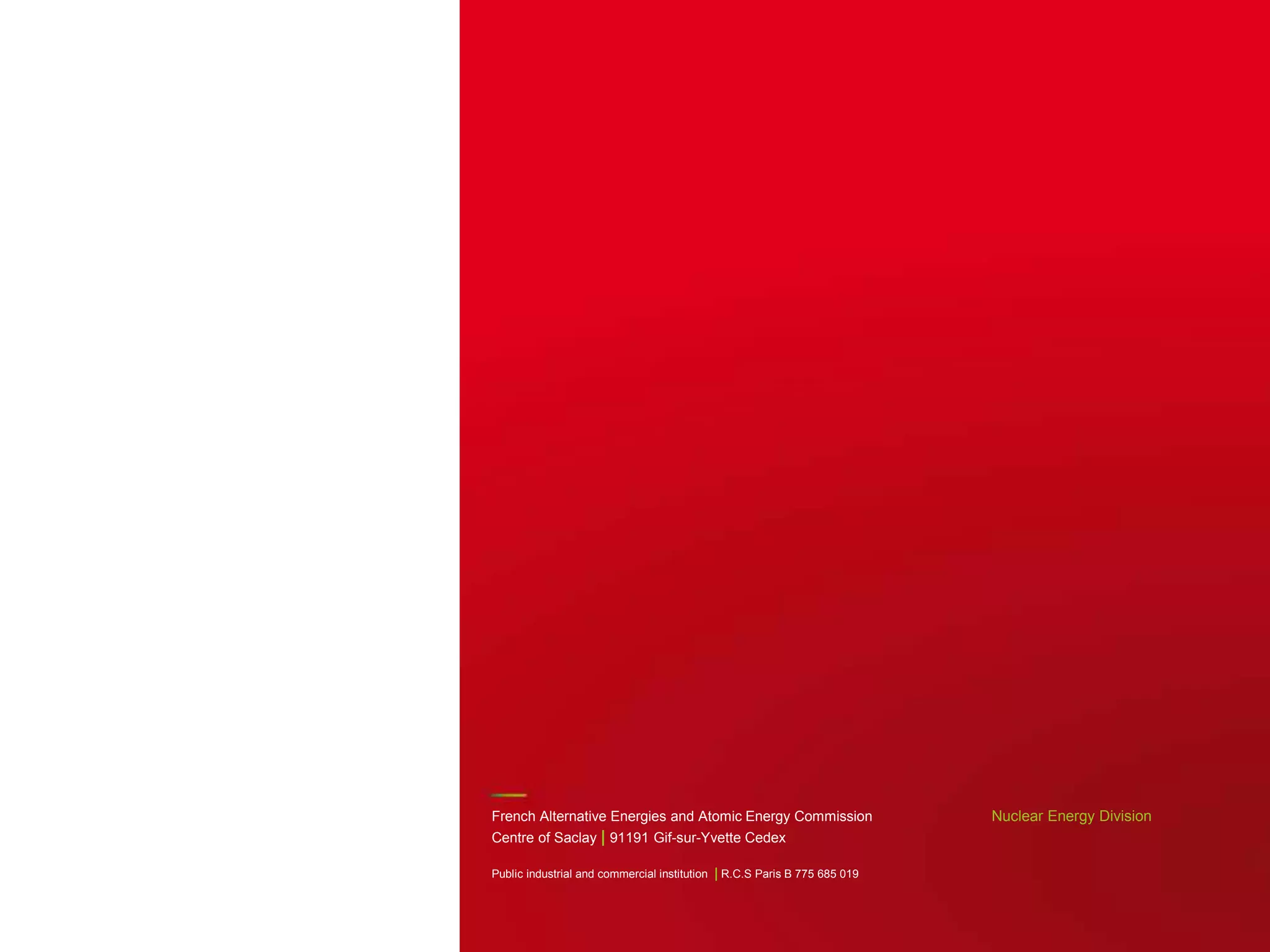 Nuclear Energy DivisionFrench Alternative Energies and Atomic Energy Commission
Centre of Saclay | 91191 Gif-sur-Yvette Cedex
Public industrial and commercial institution | R.C.S Paris B 775 685 019
| PAGE 17
DEN | 4 DECEMBER 2014
 