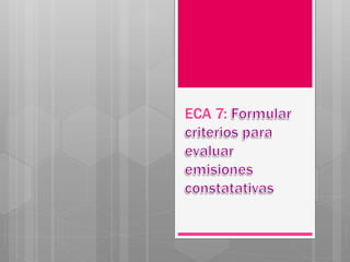 ECA 7: 
 