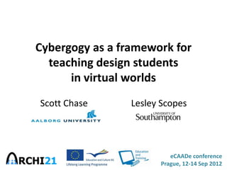 Cybergogy as a framework for teaching design students in virtual worlds