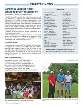 ECA Sponsors and Attends the 6th Annual ADSC Carolinas Golf Outing 