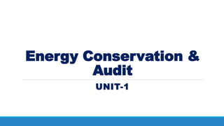 Full details about Energy conservation and audit . This is helpful for ...