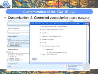 Open access publishing: The ECA institutional repository
