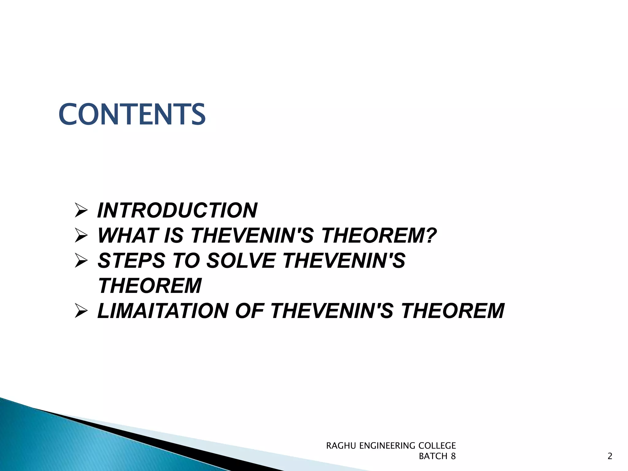 Eca on nortons and thevenins theoren and matlab simulation pptx