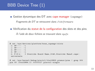 Sysfs Tree Programmation de systèmes embarqués : Bus et périphériques de ...