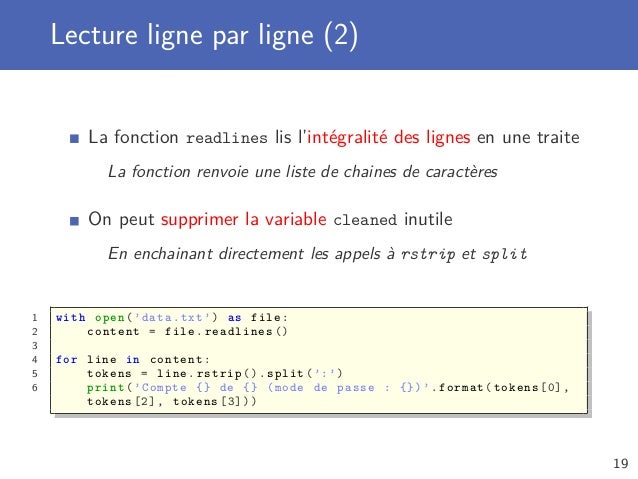 Python Avance Lecture Et Ecriture De Fichiers