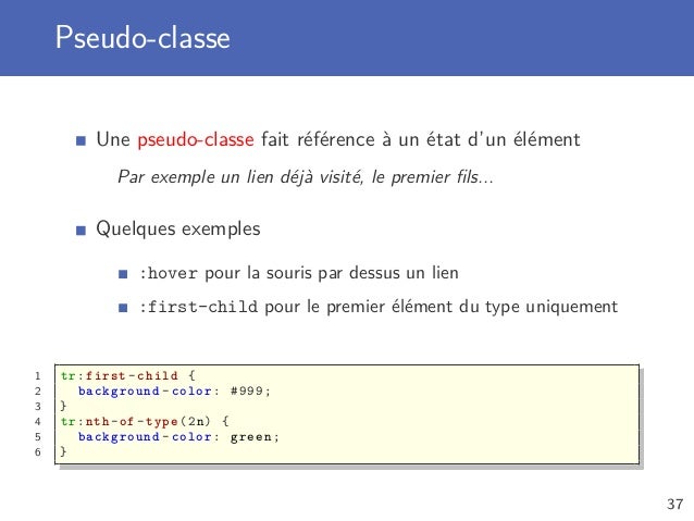 HTML, CSS et Javascript