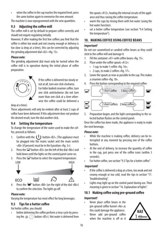 Coffee Machine Manual Examples CAPPUCCINO MACHINE Instructions for Use | PDF
