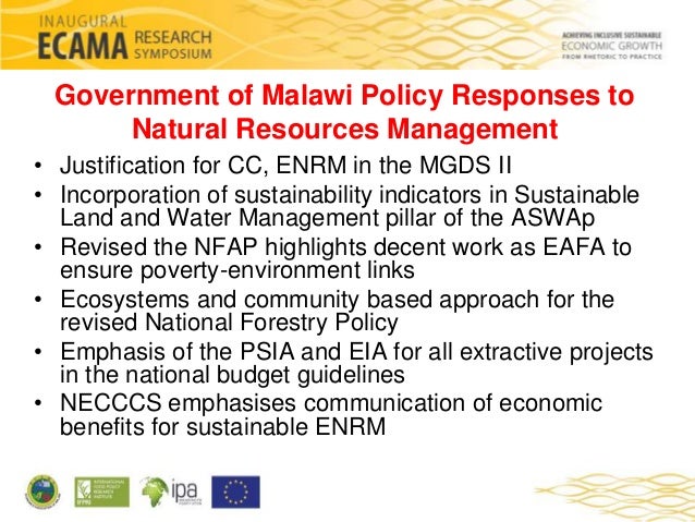 Community Based Natural Resources Management In Malawi Community Based Natural Resources Management In Malawi