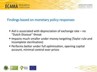Monetary Policy Response to Foreign Aid in an Estimated DSGE Model of ...