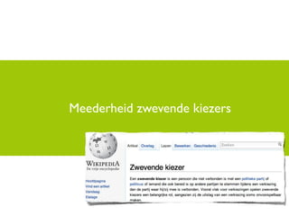 Meederheid zwevende kiezers
 