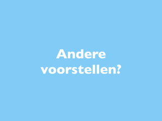 Degrees of involvement

      Andere
    voorstellen?
 