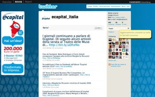 Overview   Attività   Report            CANENERO Advertising




                               Aggiornamento costante su tutte
                               le fasi del concorso.
 