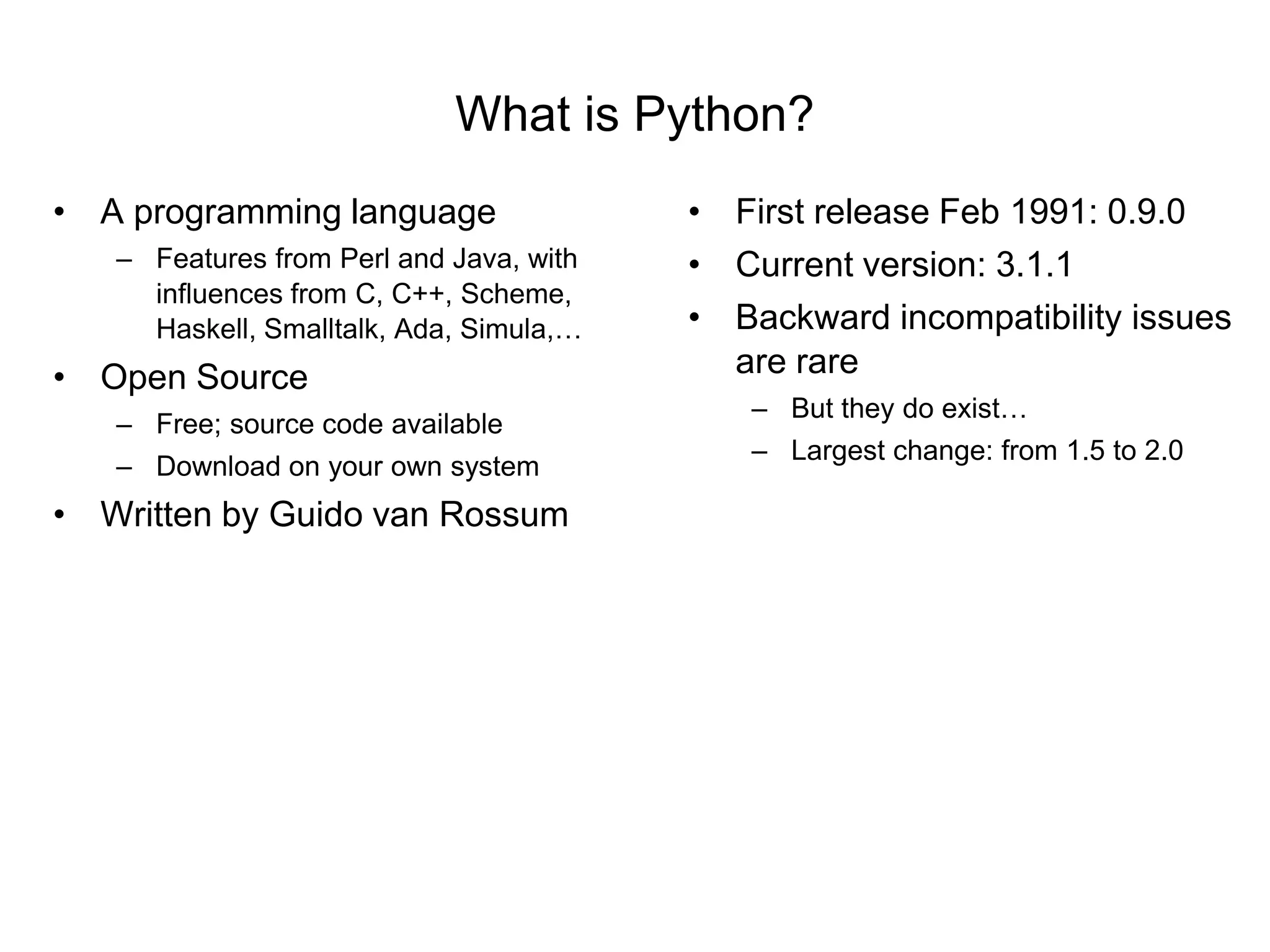 Learning python | PPT
