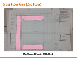 Gross Floor Area (2nd Floor)
GFA (Second Floor) = 1105.02 m2
 