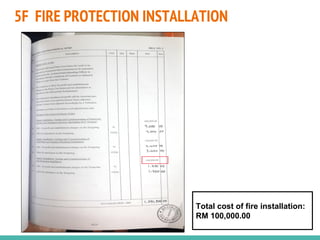 5F FIRE PROTECTION INSTALLATION
Total cost of fire installation:
RM 100,000.00
 
