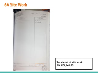 6A Site Work
Total cost of site work:
RM 674,141.85
 