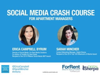 Social Media Crash Course for Apartment Marketers 
