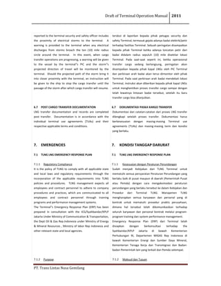 Draft OM TransLNG | PDF