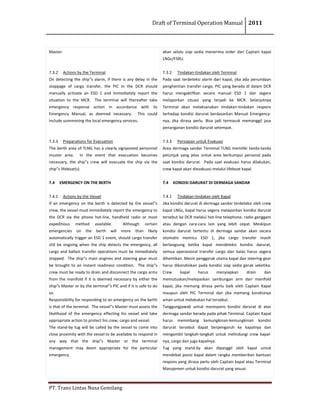 Draft OM TransLNG | PDF