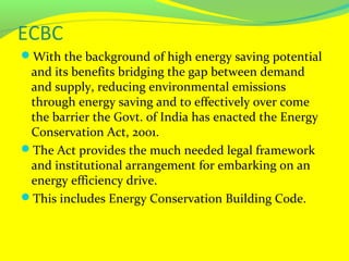 Ecbc Vector Energy Conservation Building Code ECBC | PPT