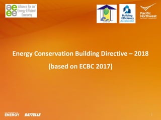 Energy Conservation Building Directive – 2018
(based on ECBC 2017)
 