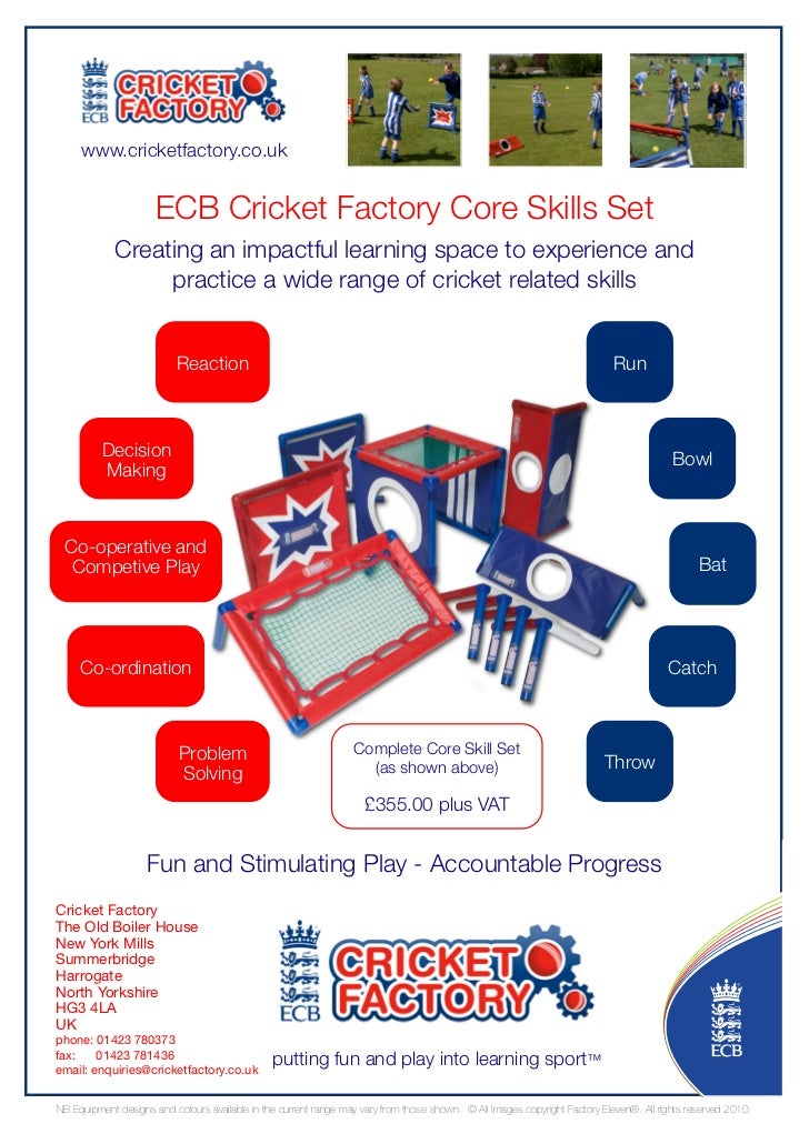 ECB Cricket Factory Flyer 2011