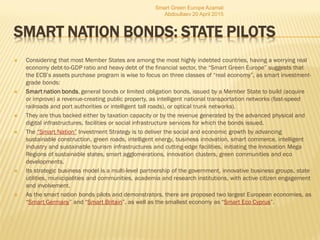SMART NATION BONDS: STATE PILOTS
 Considering that most Member States are among the most highly indebted countries, havin...