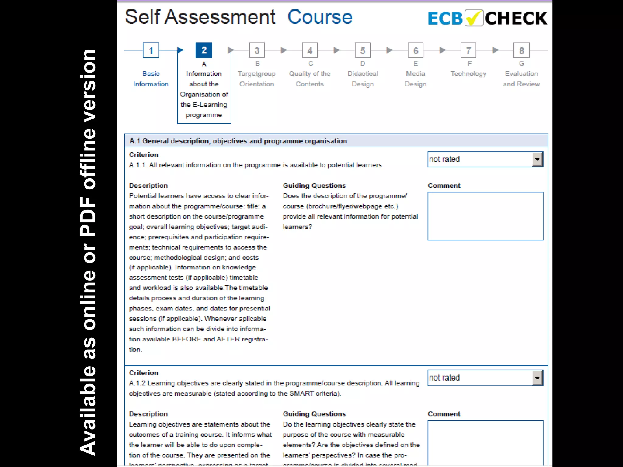 Available
as
online
or
PDF
offline
version
 